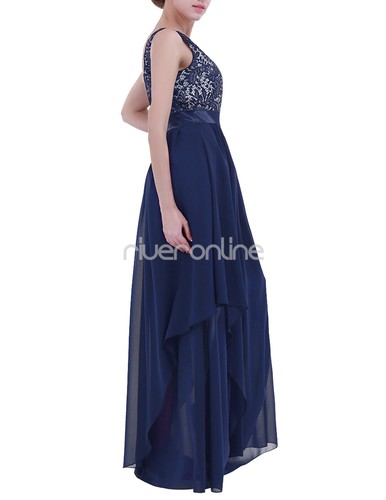 Women Long Maxi Chiffon Dress Bridesmaid Dress Prom Gown Evening Party Cocktail - Picture 34 of 53
