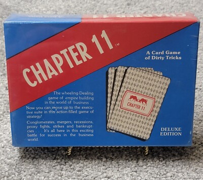 #ad Chapter 11 A Card Game of Dirty Tricks Deluxe Edition Ramco Board Games Vtg NOS $16.99