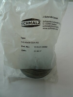 Schmalz Filter mit Anbausatz FAS 80x39 G3/4-AG 