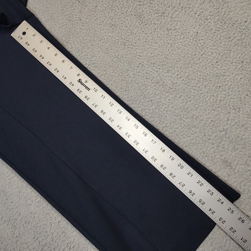 Ann Taylor The Kate Sailor Pants Women's 12 Navy Blue Button Front Wide Leg Crop - Picture 14 of 16