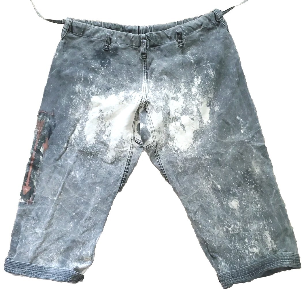 Baggy y2k Skater 2000s grunge retro Distressed Jeans Pull Tye Closures Black