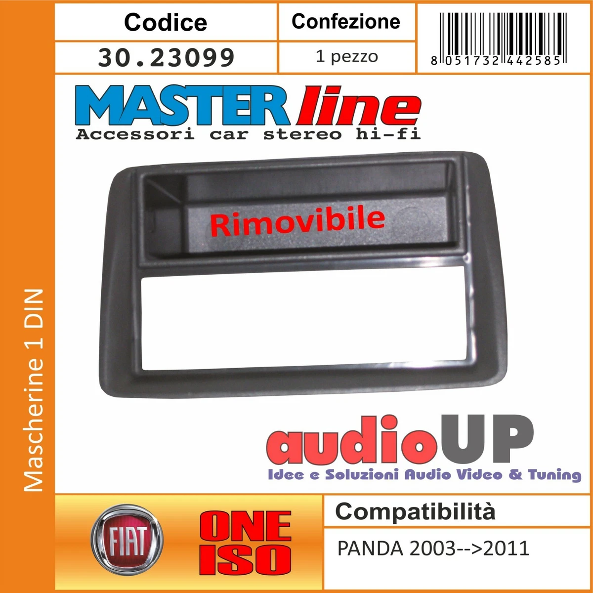 Mascherina Radio - Ford Focus - 1DIN - Colore: Argento - Mascherine per