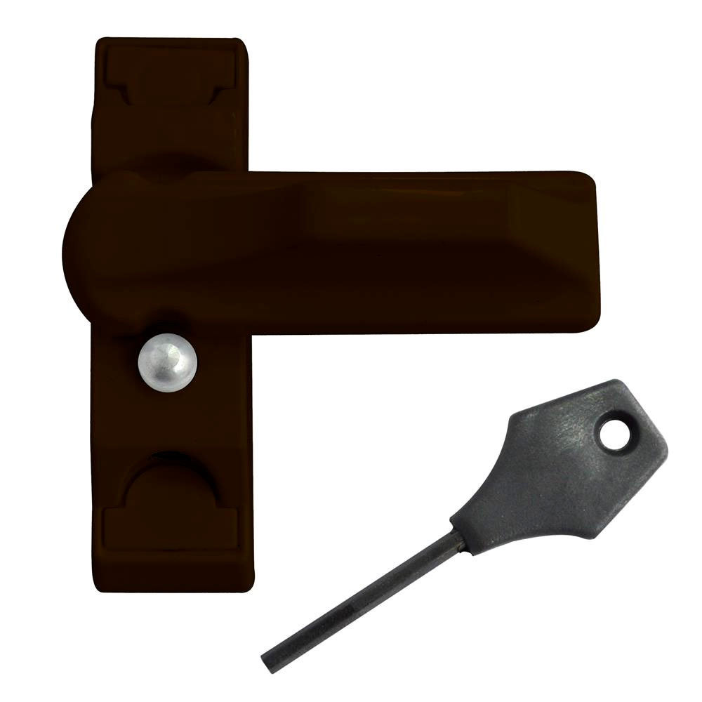Asec Sash Stopper Locking Brown (AS3387)