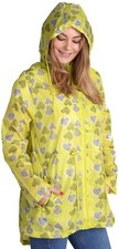 Ladies Heart Lime Rain Mac Fishtail RainCoat Festival JacketKagool Showerproof