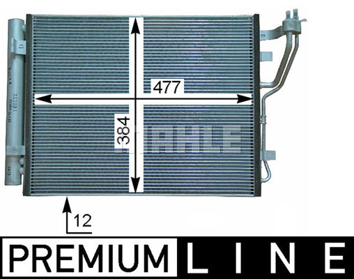 AC 709 000P MAHLE Condenser, air conditioning for HYUNDAI,KIA