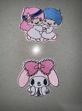 Anime Lot Of Two Iron On Patches Embroidered