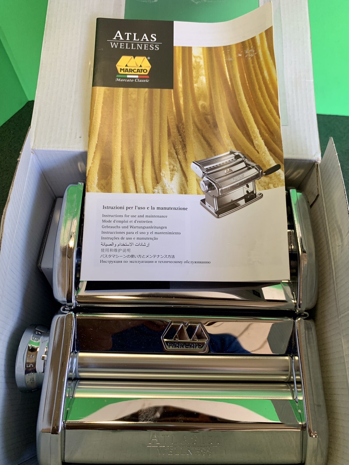 Marcato Atlas 150 Pasta Machine Made In Italy Includes Accessories | eBay