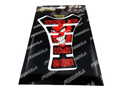 RED DEVIL FORMULA MOTORCYCLE TANK PAD STICKER PROTECTOR | eBay