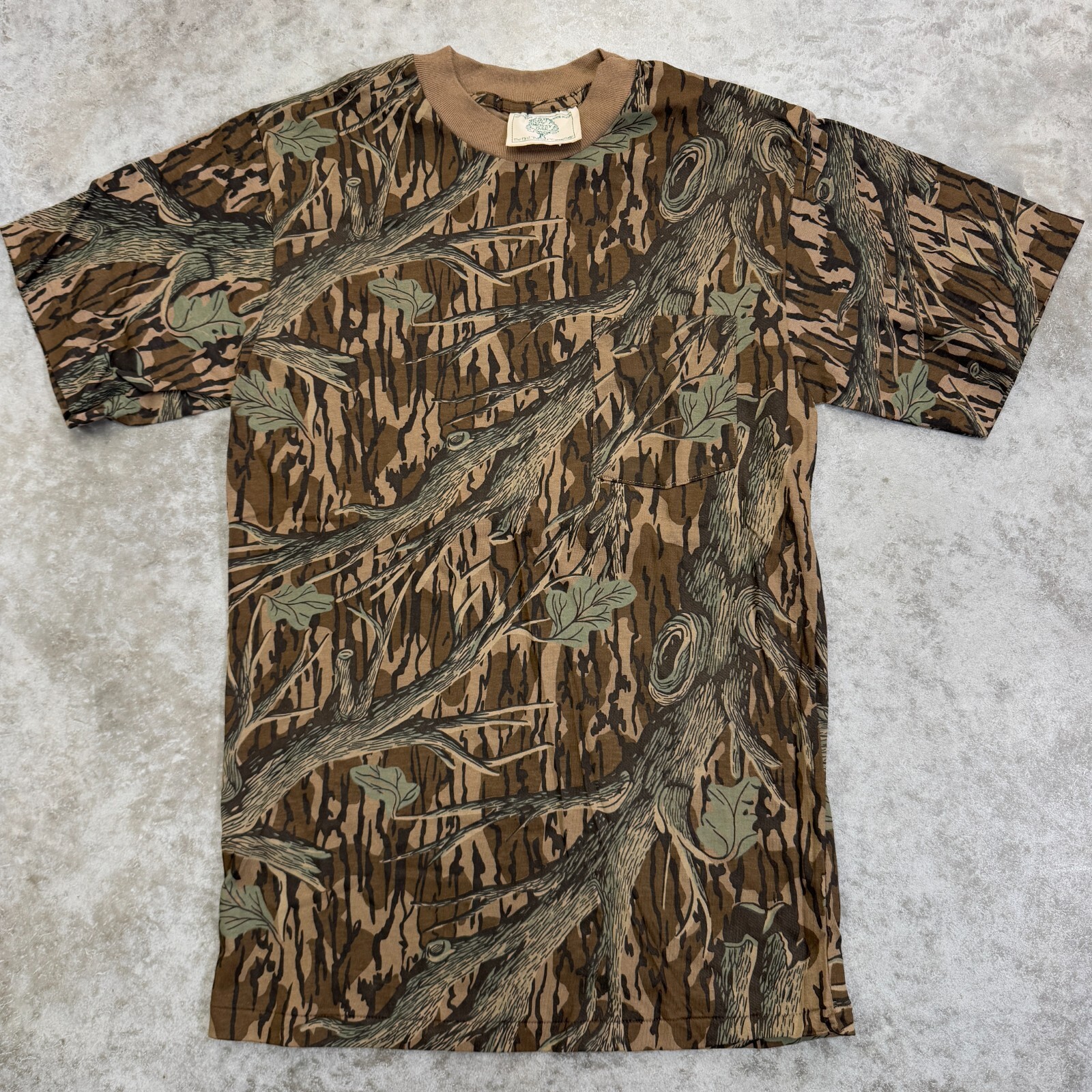 Vintage Mossy Oak Originals Shirt Mens S Camo Single Stitch Foliage Hunting NOS