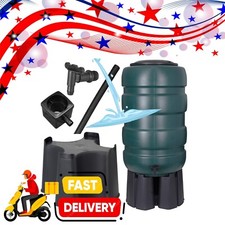 XL 250 Litre Outdoor Garden Water Butt Rain Water Collector With Stand & Kit