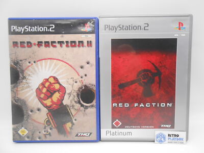 Playstation 2 Red Faction 1 + 2 Retro Vintage 2002 Zustand: Gut /R2F14