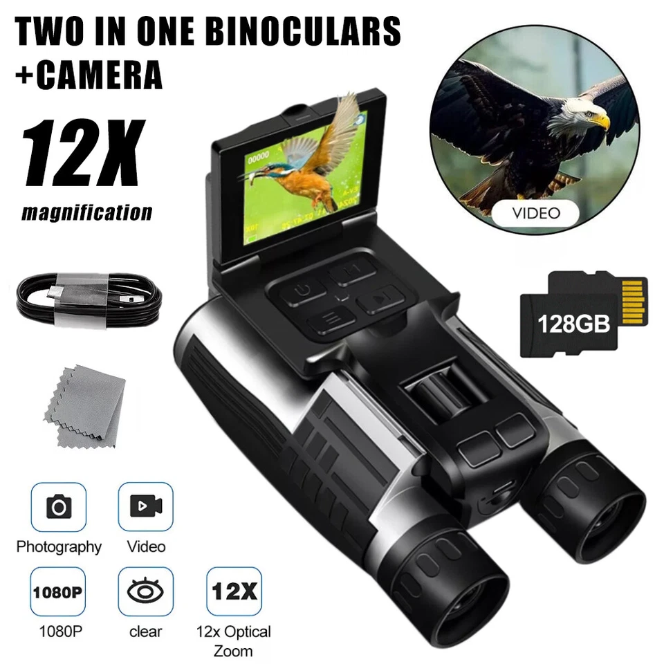 12x32 Digital Camera Binoculars 2.4" LCD Screen Photo Video Digital USB Camera - Image 2 of 4