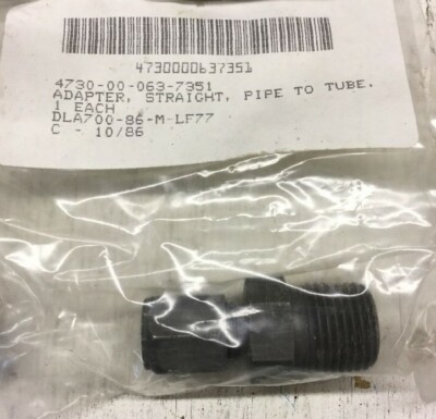 PARKER 6-8 FBZ-S Male Connector 3/8'' Tube X 1/2'' Male NPT Fitting (Lot of 10)