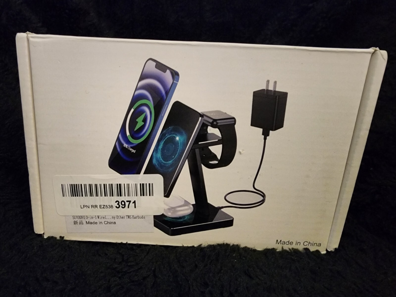 3-in-1 Wireless Fast Charging Station for Phone Watch AirPods-image