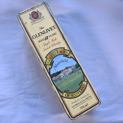 The Glenlivet 12 Year ROYAL TROON Classic Golf Courses Tin - highly collectable