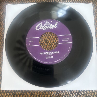 Les Paul & Mary Ford Take Me In Your Arms/Meet Mister Callaghan F2193 45 Record