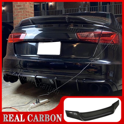 Carbonio Spoiler Posteriore V1 Bordo di Uscita Coda Spoiler per Audi A6