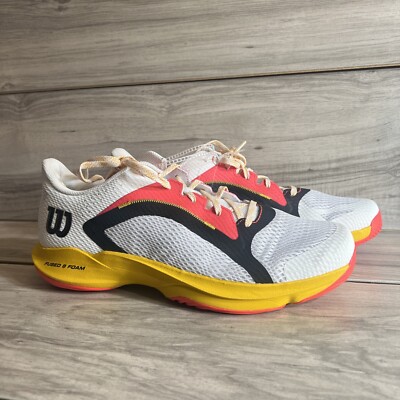 Men Wilson White Yellow Tennis Pickleball Shoes Size Brand