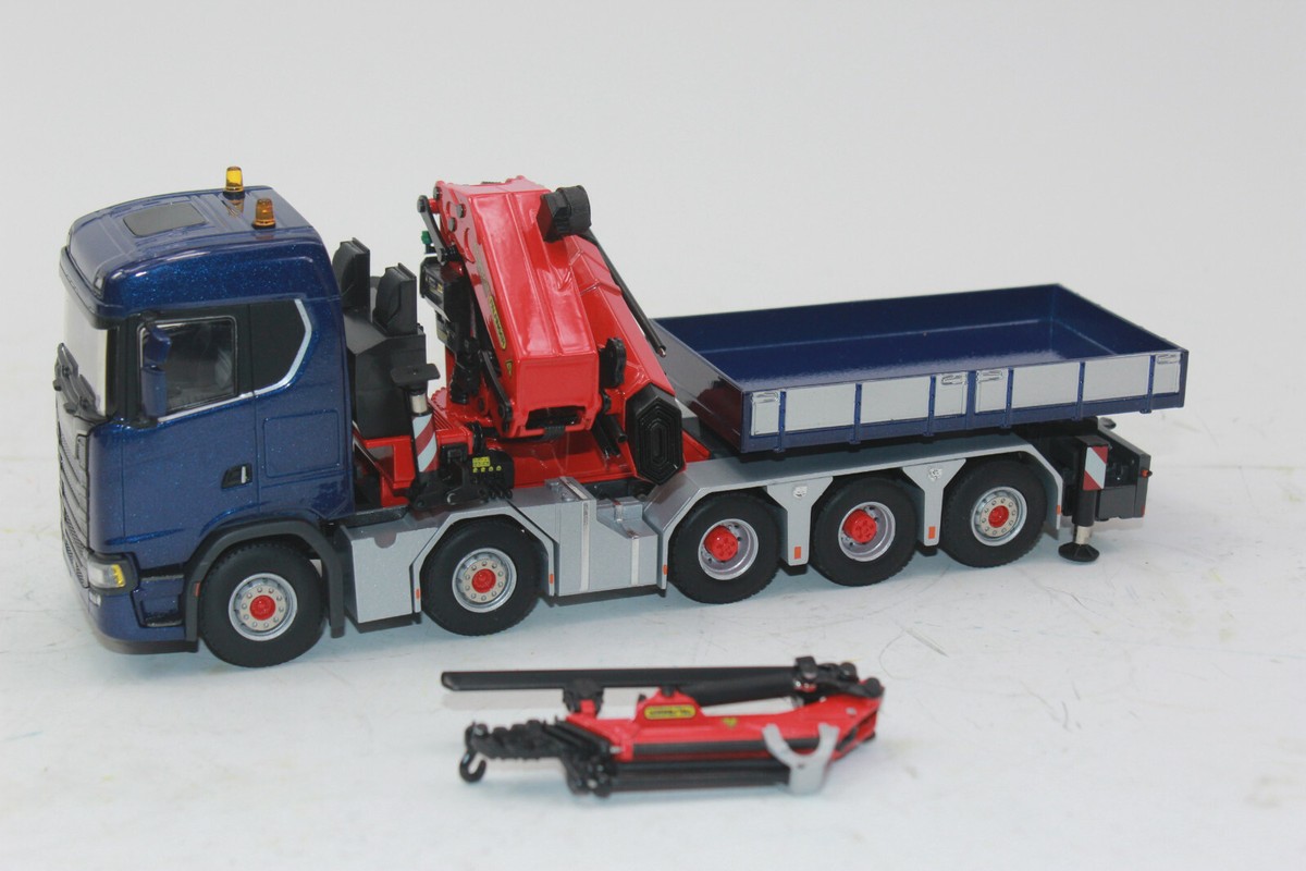 WSI 1/50 SCANIA コンテナ+ Palfinger WSI 1/50 Scania CR20H 8x2 Truck Palfinger PK65002-SH + 20ft