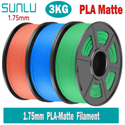 3KG Matte PLA SUNLU 3D Drucker Filament PLA 1.75mm 1KG/ROLL Matte Oberfläche