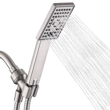 New BRIGHT SHOWERS Handheld Shower Head Set with 60'' Shower Hose PSS3490-02