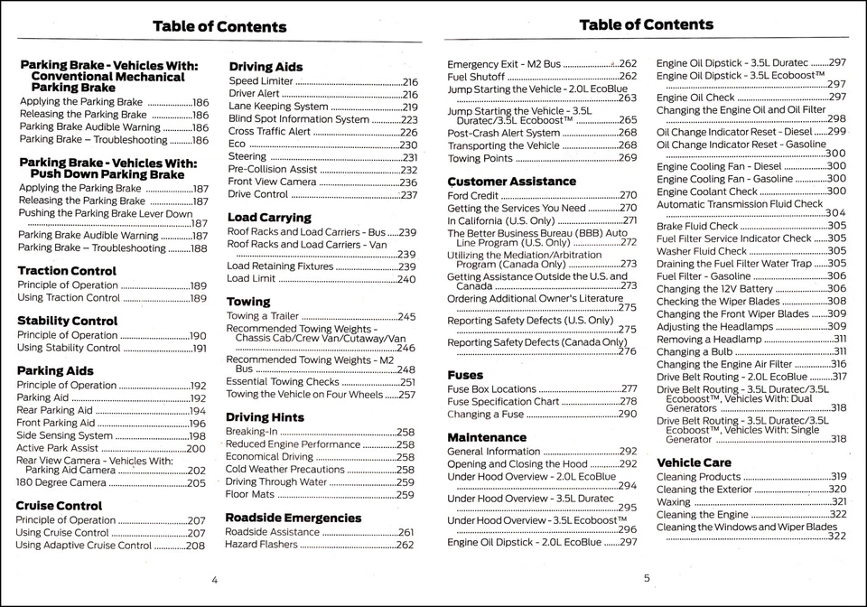 2020 Ford Transit Furgoneta Propietario Manual Operador User Instrucciones Guía - Imagen 4 de 4