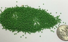 Rare Antique Micro Tiny Seed Beads-18/0 Rich Spring Green-4g bags-Murano Italy