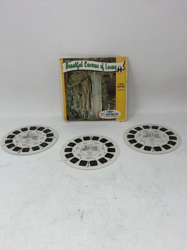 Hermosas Cavernas de Luray A829 Sawyer's View-Master de colección 3 carretes 21 fotos - Imagen 1 de 6