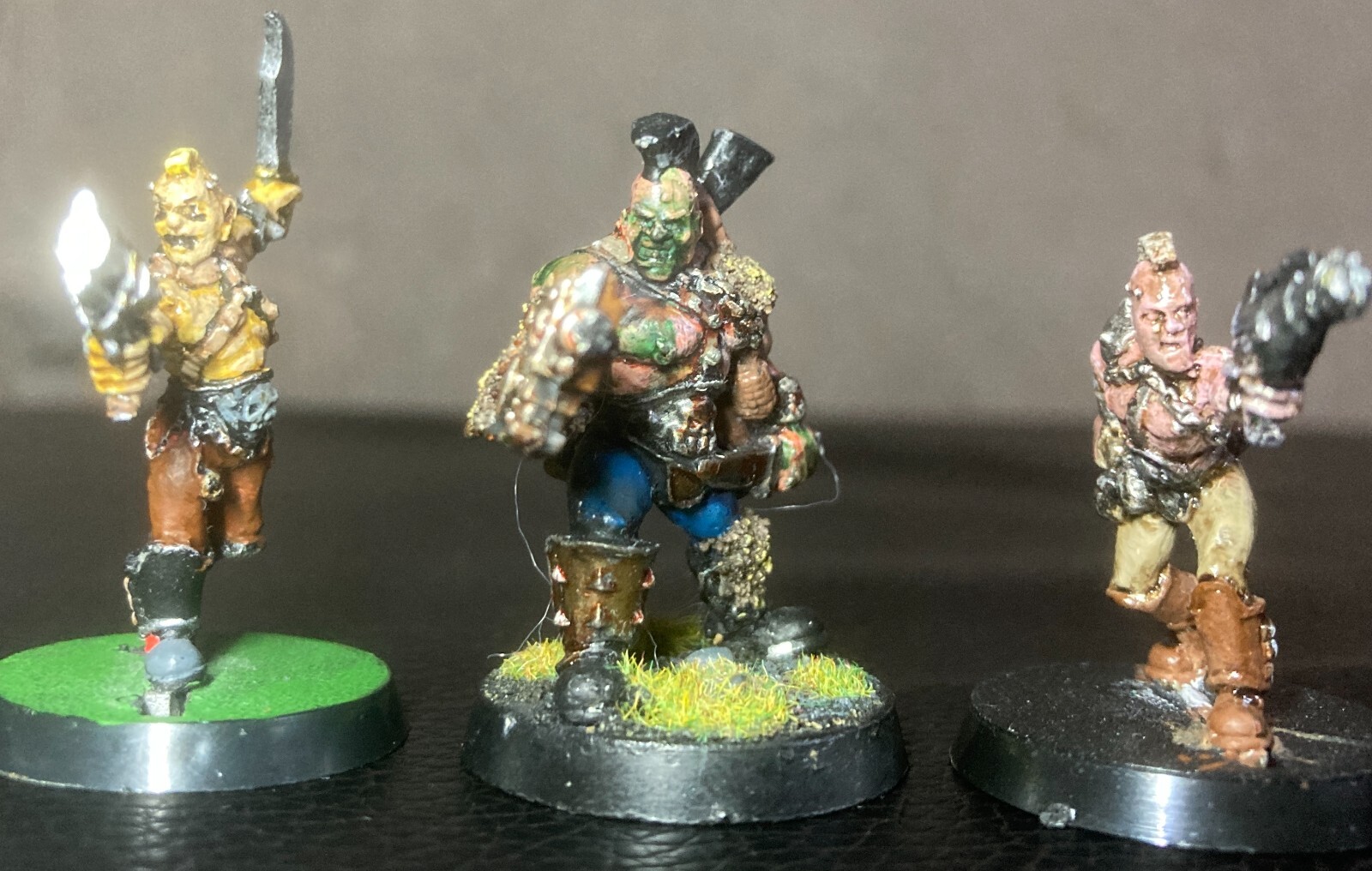 Goliaths x3 OOP painted metal models Necromunda 40k