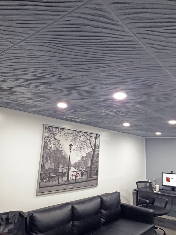 Magic White Decorative Ceiling Tiles – 20" X 20" Glue-Up Foam Tiles By Antique Ceilings – Easy DIY Upgrade