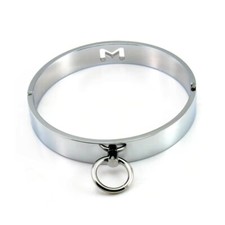 Steel Bondage Collar Metal Restraint BDSM Neck Slave Collar