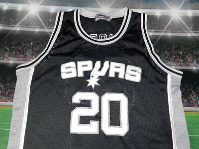 Manu Ginobili #20 San Antonio Spurs Stitched Jersey Sz 52 Preowned