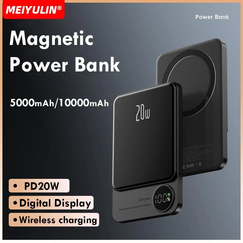 Power Bank 10000mah Mobile Phone Plastic Mini Multicolor 2-usb 5v 20w Backup
