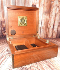 Dunhill Elie Bleu Wooden Vintage 9.75" x 8.5" Cigar Humidor with Original Case