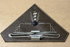 Vintage 1937 Nu Dell Style Chart Color Guide Tie Rack Brown