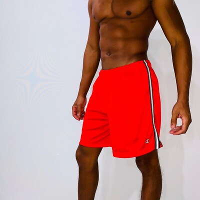 Mesh Shorts Red Champion Nylon Shorts Big And Tall Lightweight