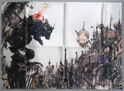 Final Fantasy 30th Anniversary Exhibition Scarf FF VI Yoshitaka