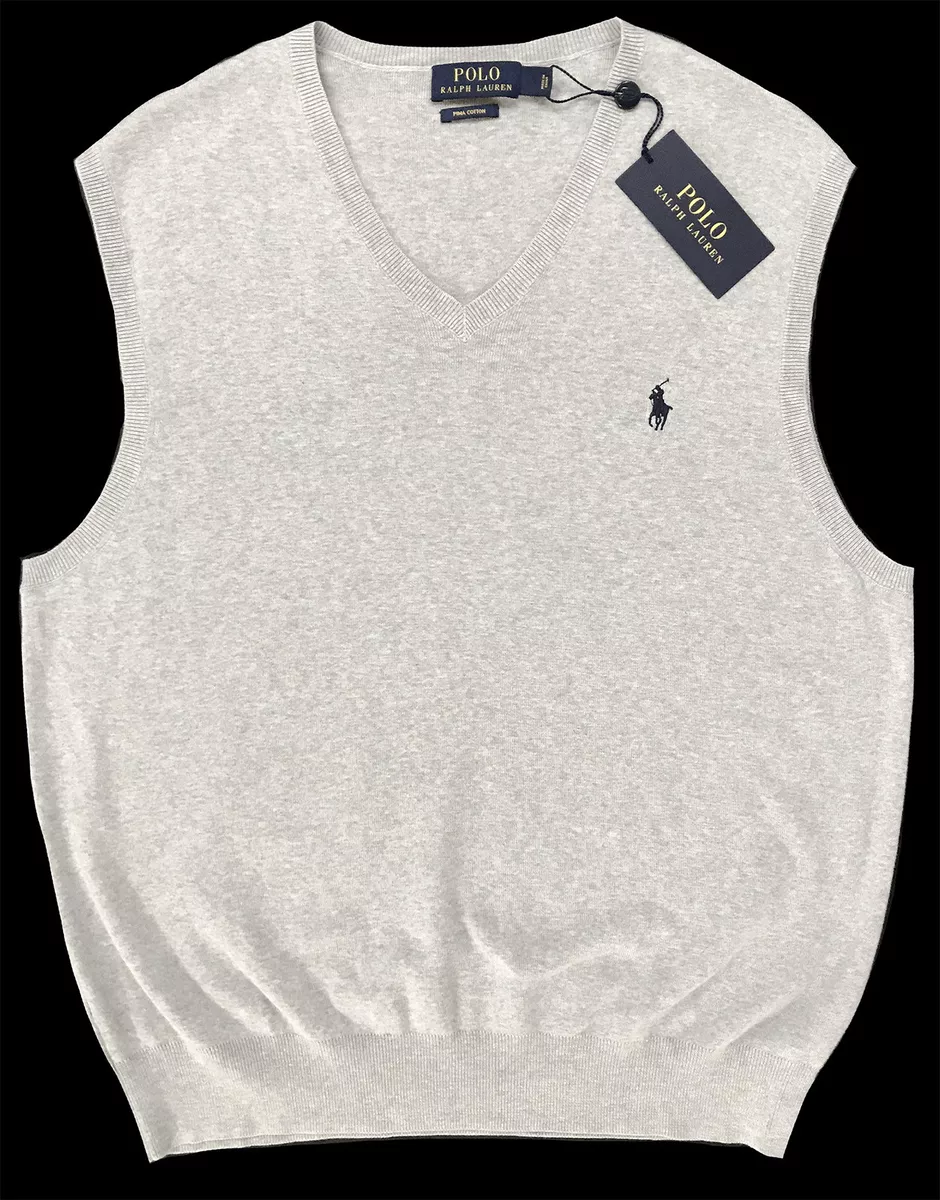 Polo ralph lauren men's deals pima cotton sweater vest