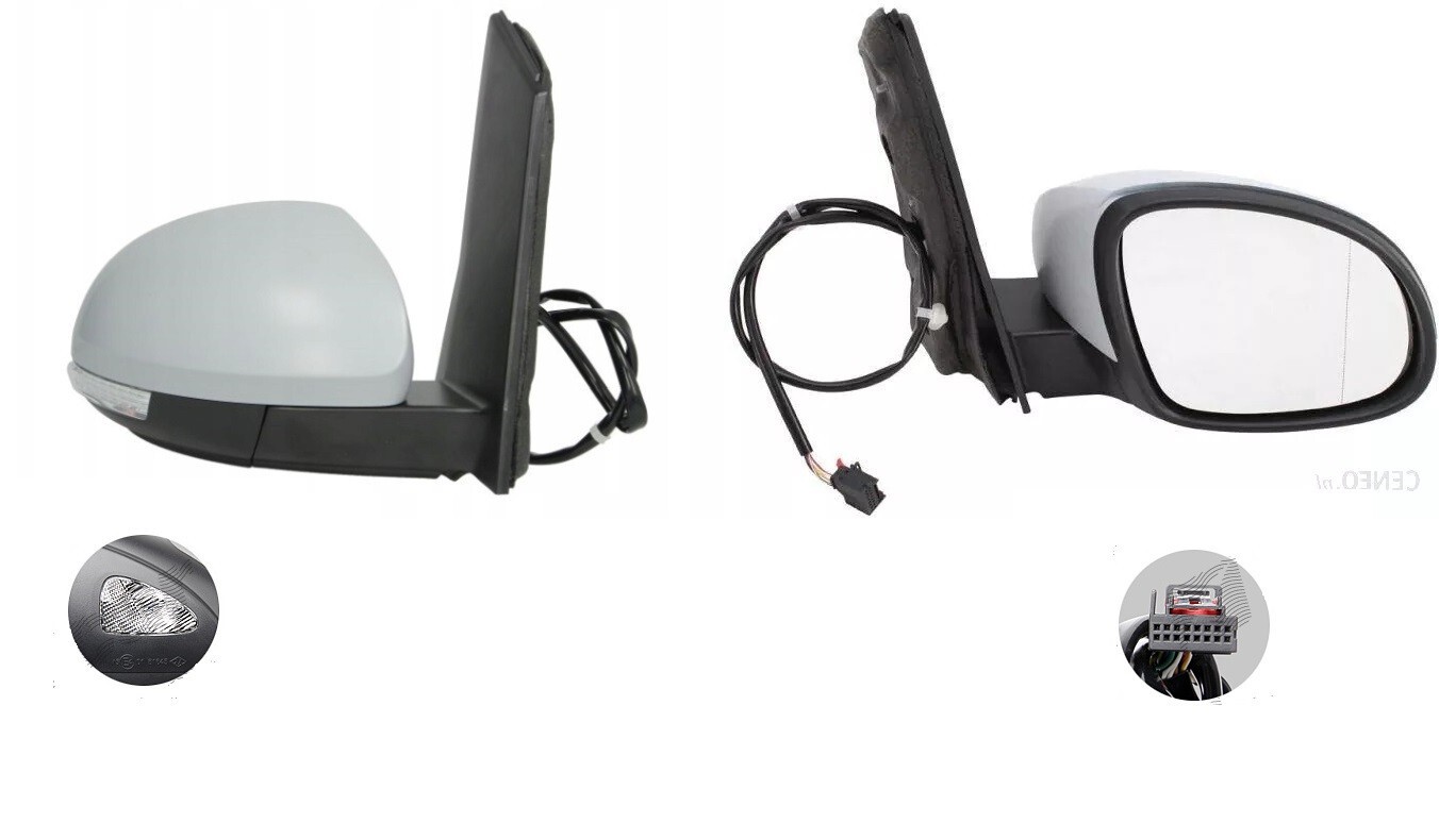 Right Exterior Mirror For VW Sharan 7N 04.2010- Electrically Foldable