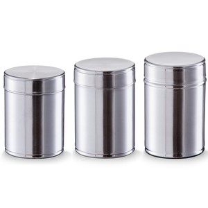 Vorratsdose Edelstahl Vorratsbehälter Dose Metall Gewürzdose Set