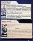 GI JOE FILE CARDS Greenshirt Trooper & Duke - 25th Anniversary 4 Inch 1:18 Scale