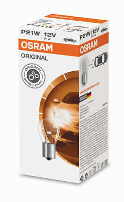 10x OSRAM P21W 12V 21W BA15s Bremslicht Blinkerbirne weiß Kugellampe Lampen 7506