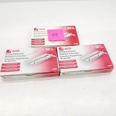 ACCO Prong Fasteners Qty 144 #12990 - 1