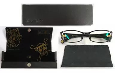 One Piece x JINS Black Fashion Glasses No Lens Prescription | eBay