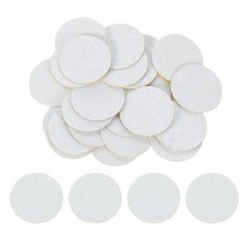 60Pcs Round Felt Circles, 40mm 1-5/8" Non-Woven Felt Fabric Sticker, White