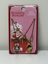 Strawberry Shortcake Berry Besties BFF Necklaces Duo With Orange Blossom Clasp