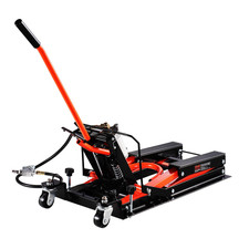 1500lbs Hydraulic Pneumatic Motorcycle Jack Lift Hoist Stand Bike 2-caster
