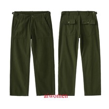 Men's Military OG-107 Fatigue Utility Pants Vintage Army HBT Olive Green Pants