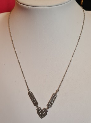Vintage Kit Heath 1994 KH94 Sterling Silver 925 Art-Nouveau Style Necklace 4.3gm