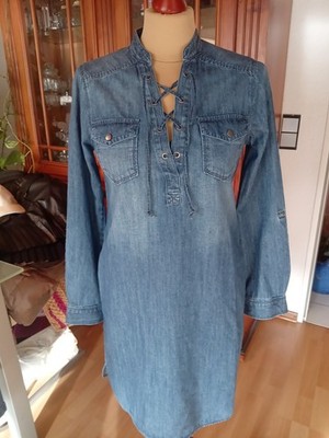 white house Black market Jeanskleid Gr 36 kleid blau denim sommer topdesign neu